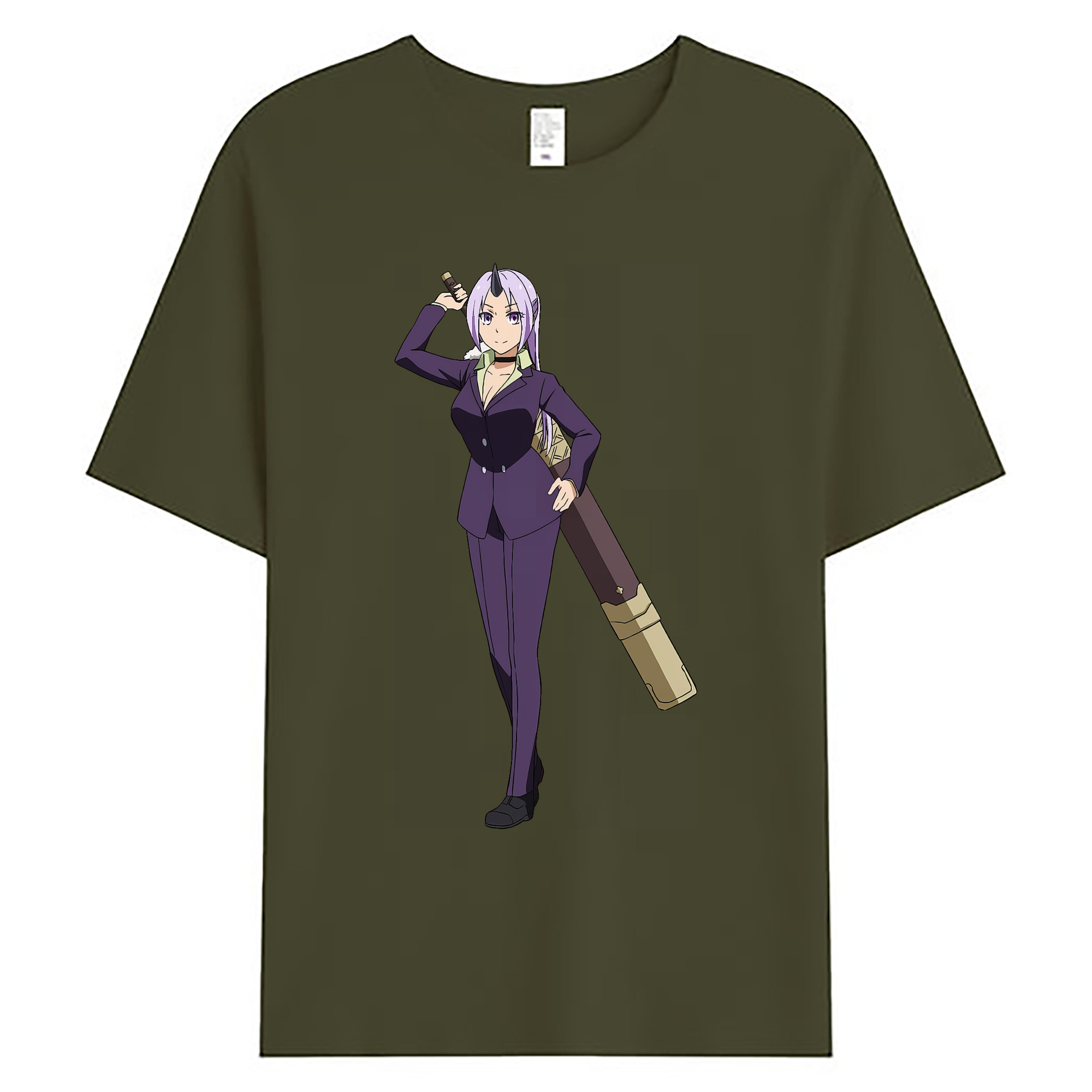 （画像用） 転スラ Regarding Reincarnated to Slime 綿100％ メンズ半袖Tシャツ｜肌触りやわらか＆通気性